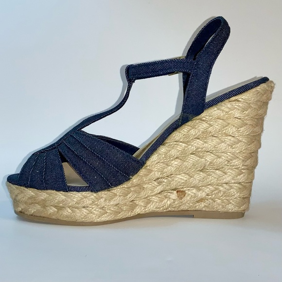 NWOT American Eagle AE Espadrille Wedge Sandal - Picture 3 of 10
